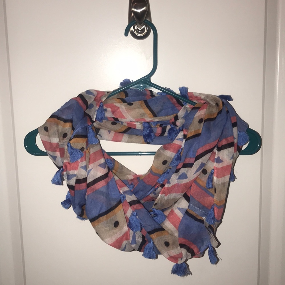loft outlet tassel infinity scarf